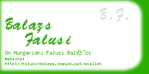 balazs falusi business card